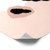 Abstraktes modernes Leopardenmuster nahtlos. Tiere Poster (Ecke)