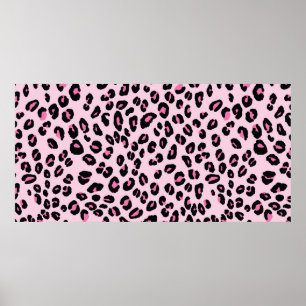 Abstraktes modernes Leopardenmuster nahtlos. Tiere Poster