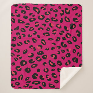 Abstraktes modernes Leopardenmuster nahtlos. Tiere Sherpadecke