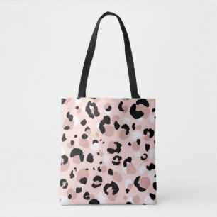 Abstraktes modernes Leopardenmuster nahtlos. Tiere Tasche