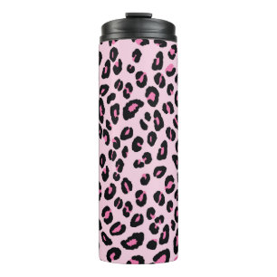 Abstraktes modernes Leopardenmuster nahtlos. Tiere Thermosbecher