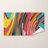 Abstraktes, modernes, leuchtendes Muster kühne Sta Badhandtuch Set (Handtuch)