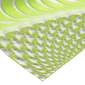 Abstraktes, modernes Limettengrün-Fraktal Tischdecke (Schrägansicht)