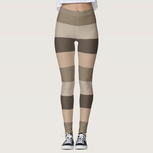 Abstraktes, modernes Linienmuster Leggings (Vorderseite)