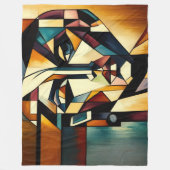 Abstraktes modernes Malerei Fleecedecke (Vorderseite)