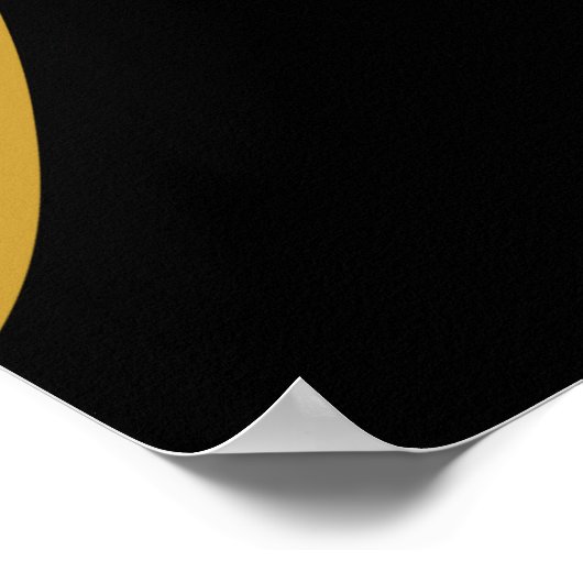 Abstraktes modernes Maskenmuster Poster (Ecke)