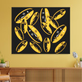 Abstraktes modernes Massemuster Leinwanddruck (Insitu (Wohnzimmer))