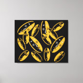 Abstraktes modernes Massemuster Leinwanddruck (Vorderseite)