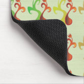 Abstraktes modernes mehrfarbiges Tulpen-Blumenmust Mousepad (Ecke)