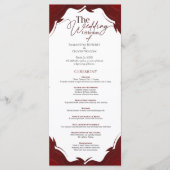Abstraktes modernes Minimalistisches Hochzeitsprog Programm (Vorderseite)