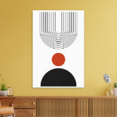 Abstraktes modernes Mittelalter Leinwanddruck (Insitu (Wohnzimmer))