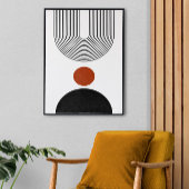 Abstraktes modernes Mittelalter Leinwanddruck