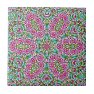 Abstraktes modernes Mosaik-Kaleidoskopbild Fliese