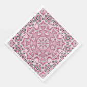 Abstraktes modernes Mosaik-Kaleidoskoprundmandala Serviette (Ecke)