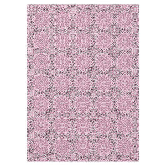 Abstraktes modernes Mosaik-Kaleidoskoprundmandala Tischdecke (Vorderseite)