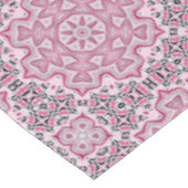 Abstraktes modernes Mosaik-Kaleidoskoprundmandala Tischdecke (Schrägansicht)