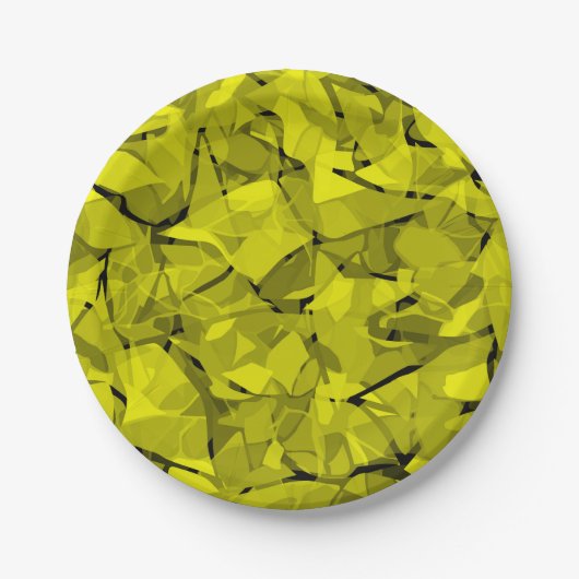 Abstraktes, modernes Mosaikfliesen Pappteller (Vorderseite)