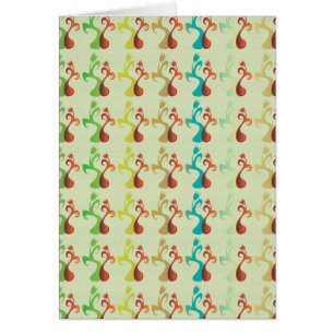 Abstraktes modernes Multicolor-Tulip-Muster