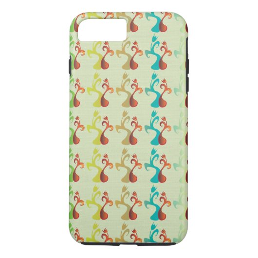 Abstraktes modernes Multicolor-Tulip-Muster Case-Mate iPhone Hülle (Rückseite)
