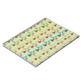Abstraktes modernes Multicolor-Tulip-Muster Notizblock (Linke Seite)