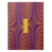 Abstraktes, modernes Muster für den Effekt hinzufü Notizblock (Vorderseite)