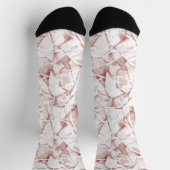 abstraktes, modernes Muster in Beige Socken (Oben)