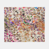abstraktes modernes Musterdesign mit farbenfroher  Fleecedecke (Vorderseite (Horizontal))