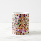 abstraktes modernes Musterdesign mit farbenfroher Kaffeetasse (Mittel)