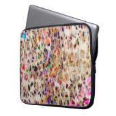 abstraktes modernes Musterdesign mit farbenfroher Laptopschutzhülle (Vorderseite Links)