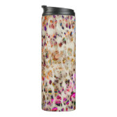 abstraktes modernes Musterdesign mit farbenfroher Thermosbecher (Nach rechts gedreht)