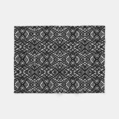 Abstraktes, modernes, nahtloses Zierschwarz Fleecedecke (Vorderseite (Horizontal))