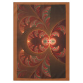 Abstraktes modernes, orangefarbenes Fraktal Tischdecke (Vorderseite)