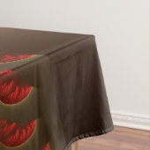 Abstraktes modernes, orangefarbenes Fraktal Tischdecke (Beispiel)