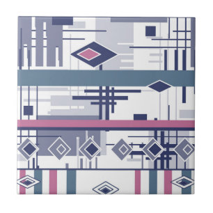 Abstraktes modernes Ornament geometrische Elemente Fliese