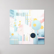 Abstraktes modernes pastellfarbenes Geomatrie-Must