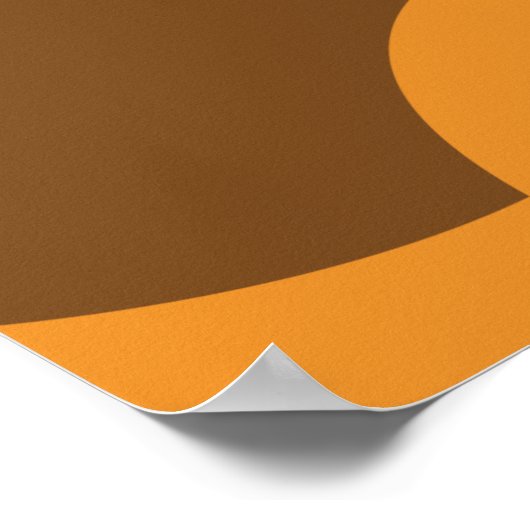 Abstraktes, modernes Retro-Muster Poster (Ecke)