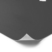 abstraktes modernes Schwarz-Portrait Poster (Ecke)