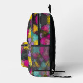 Abstraktes, modernes Sechseck formt Mosaik Bedruckter Rucksack (Rechts)