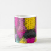 Abstraktes, modernes Sechseck formt Mosaik Kaffeetasse (Mittel)