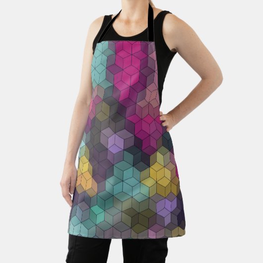 Abstraktes, modernes Sechseck formt Mosaik Schürze (InSitu)