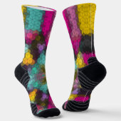 Abstraktes, modernes Sechseck formt Mosaike s Socken (Gewinkelt)