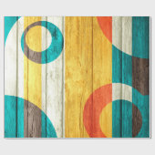 Abstraktes, modernes Streifen Pastellholz Geschenkpapier (Flach)