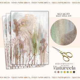 Abstraktes modernes Textur-Decoupage-Seidenpapier Seidenpapier