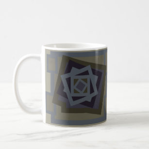 abstraktes modernistisches geometrisches Muster Kaffeetasse