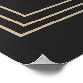 abstraktes modernistisches geometrisches Muster Poster (Ecke)