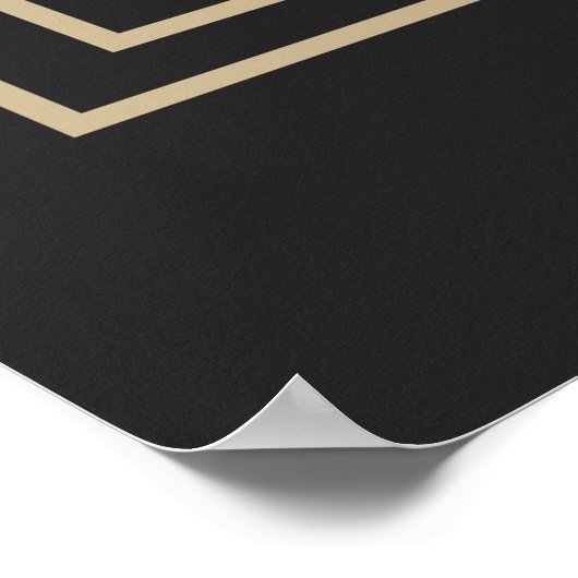 abstraktes modernistisches geometrisches Muster Poster (Ecke)