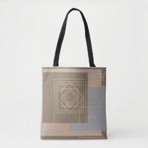 abstraktes modernistisches geometrisches Muster Tasche