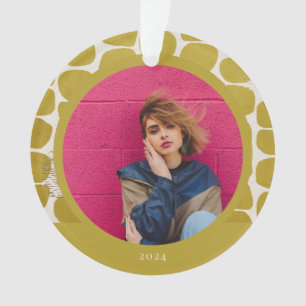 Abstraktes Modisch Muster Foto Ornament