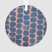 Abstraktes Modisch Muster Foto Ornament (Rückseite)