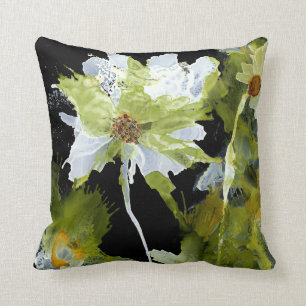 Abstraktes Mohnblumen-Blumenthrow-Kissen Kissen